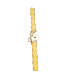 Vela de Cera de Abeja en Espiral grande | 100% Natural y Artesanal | Melarium